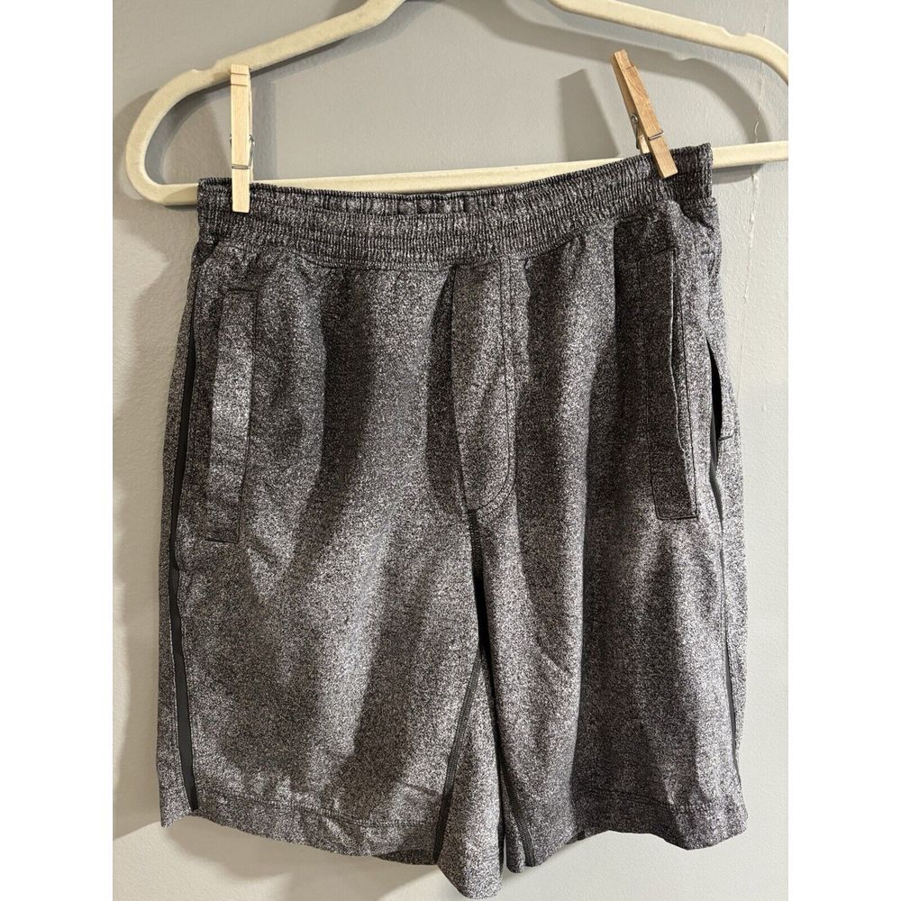 LULULEMON Mens Pace Breaker LINED SHORT 9" INSEAM‎ GRAY & Black Size Medium